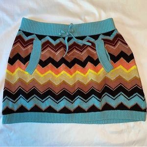 Missoni for Target blue chevron stripe skirt girls M